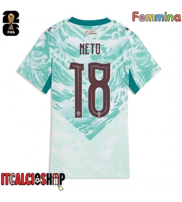 Portogallo Pedro Neto #18 Seconda Maglia Femmina Mondiali 2026 Manica Corta